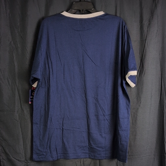 Championโ Blue Short Sleeve Tee with Crew Neck and Sporty Style Sleep Shirt. XL. - Picture 5 of 6